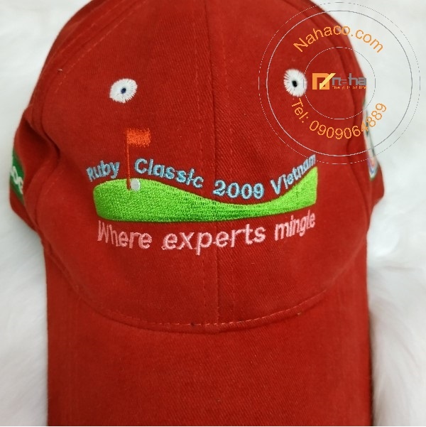 miêu tả phần logo của mẫu mũ 33