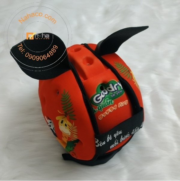 miêu tả tổng thể mẫu mũ bảo hộ đầu cho trẻ em 02