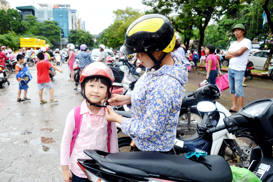 đội nón bảo hiểm đúng cách giúp giảm tỉ lệ tử vong khi có tai nạn giao thông xảy ra